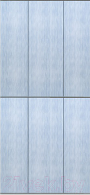 Экран-дверка Comfort Alumin Group Джинс голубой 83x200