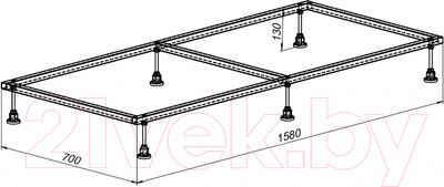 Каркас Aquanet 158x70 / 267181
