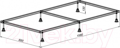 Каркас Aquanet 158x80 / 267182