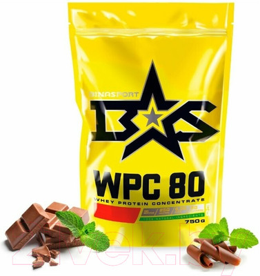 Протеин Binasport ВиПиСи 80 (750г, шоколад и мята)