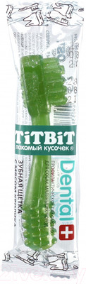 Лакомство для собак TiTBiT Dental+ Зубная щетка с мясом кролика / 19887