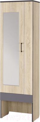Секция в прихожую Аквилон Эльза №2 с зеркалом (дуб сонома)