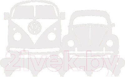 Ключница настенная KN Ретро машины (белый)