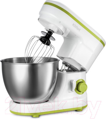 Миксер стационарный Kitfort KT-3045-2 (белый/салатовый)