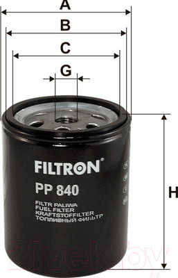 Топливный фильтр Filtron PP840