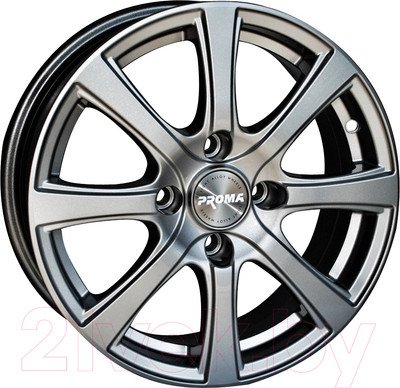 Литой диск Proma Колизей 15x6" 4x108мм DIA 65.1мм ET 27мм Nero