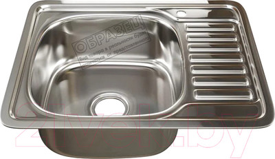 Мойка кухонная Mixline L 532308 (декор, с сифоном)