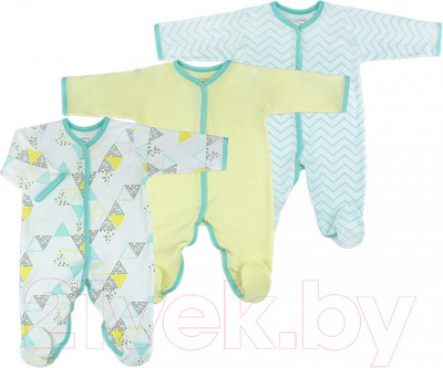 Набор комбинезонов для малышей Топотушки Три-О Мятная свежесть / 1135-56