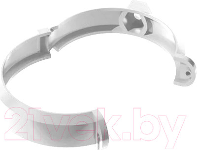 Хомут водосточной трубы Технониколь ПВХ Универсальный 374724 (140 мм, белый)