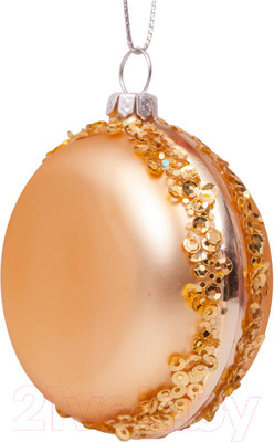 Подвеска новогодняя Vondels Макарон / 1162810070037 (золотистый)