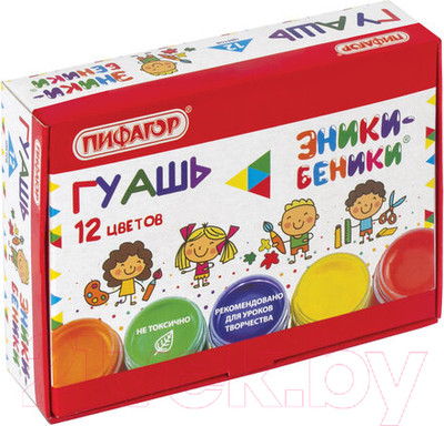 Гуашь Пифагор Эники-Беники / 191330 (12цв)