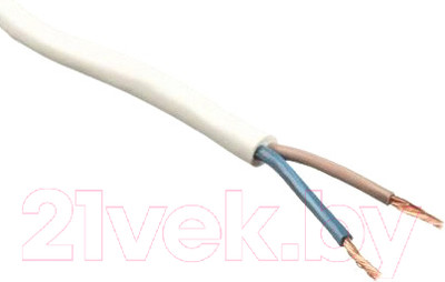 Провод силовой Поиск-1 ПВС 2x0.75 (10м, белый)