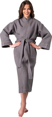 Халат Lilia Женский вафельный 21С-019В (р-р 52-54/170, серый)