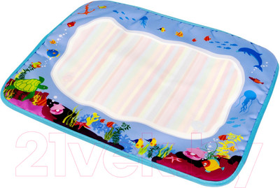 Коврик для рисования Bondibon Водная раскраска-коврик. Подводный мир / ВВ5271