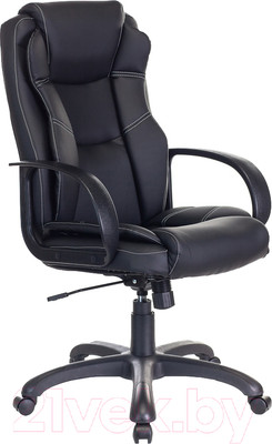 Кресло офисное Бюрократ CH-839 (искусственная кожа черный Leather Black/пластик)