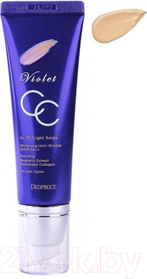 СС-крем Deoproce Violet CC Cream тон № 13 (50г)