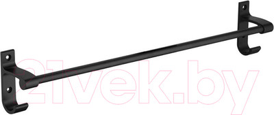 Держатель для полотенца Fashun A71501-7 (черный, с крючками)