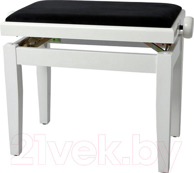 Стул для музыкантов Gewa Deluxe / 130030 (белый глянец/черное сиденье)