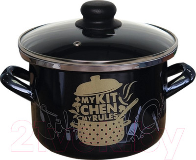 Кастрюля Сантэкс Моя кухня 1-2230112 (черный)