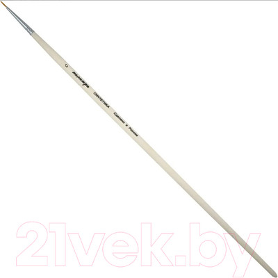 Кисть для рисования ПАЛИТРА Синтетика 0 / пЖС1-00,82Б