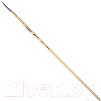 Кисть для рисования ПАЛИТРА Синтетика 00 / пЖС1-00,52Б