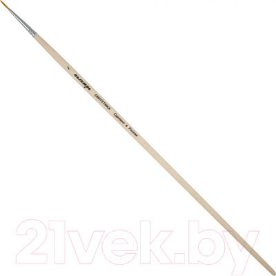 Кисть для рисования ПАЛИТРА Синтетика 1 / пЖС1-01,02Б