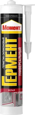 Герметик силиконовый Момент Универсальный (280мл, белый)