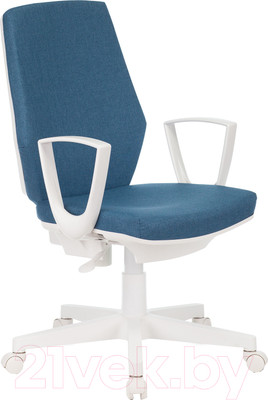 Кресло офисное Бюрократ CH-W545 (синий 38-415/пластик белый)