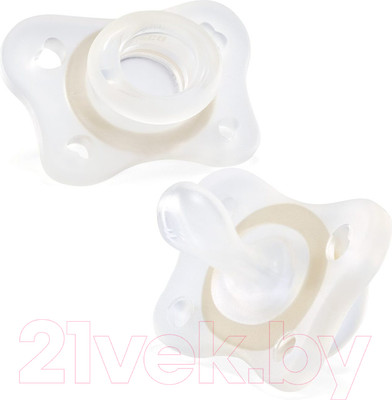 Набор пустышек Chicco Physio Soft Mini / 00073231410000 (люминисцентная)