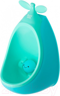 Детский писсуар Roxy-Kids Apple Boy с прицелом / RBP-402 (голубой)