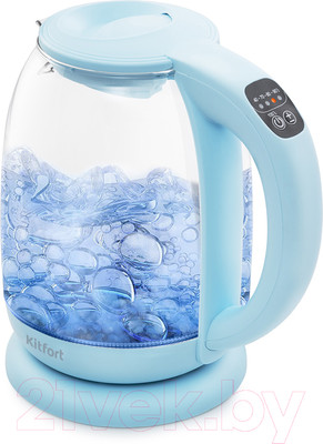 Электрочайник Kitfort KT-640-1 (голубой)