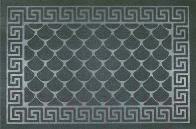 Коврик грязезащитный Kovroff Чешуйки 60x90 / П/04/03/02 (серый)