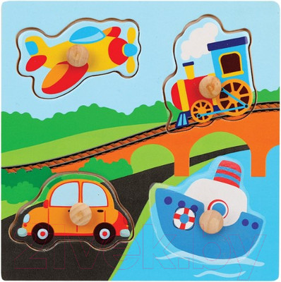 Развивающая игрушка Mapacha Вкладыши. Транспорт / 76789