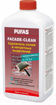Очиститель Pufas Fasade-Clean от солей и нитратных выделений (1л)