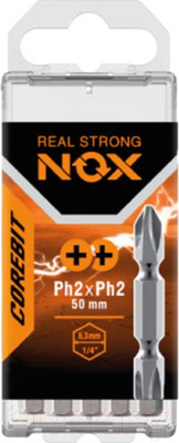 Набор бит Nox 1/4" Ph2xPh2 50мм / 341702 (10шт)