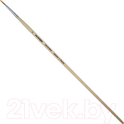 Кисть для рисования ПАЛИТРА Синтетика круглая 2 / пЖС1-02.02Б