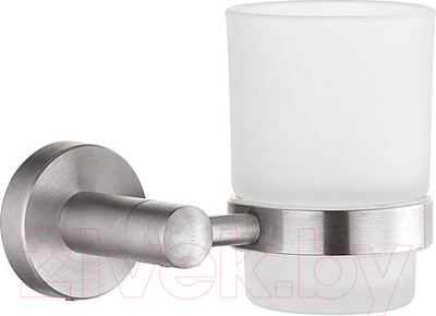 Стакан для зубной щетки и пасты Fashun A51506 (сатин/стекло, с держателем)