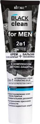Крем после бритья Витэкс Black Clean For Men 2 в 1 (100мл)
