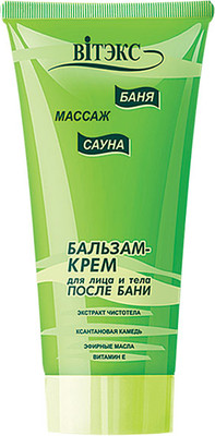 Крем для тела Витэкс Баня Сауна Массаж после бани для тела и лица (200мл)