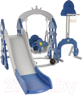 Горка-комплекс Pituso Замок / L-DT05 (синий/серый)