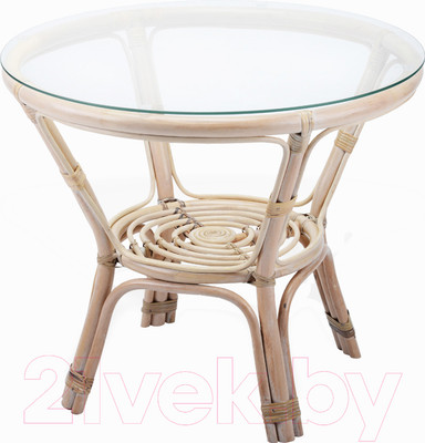 Стол садовый Мир Ротанга Delhi 01/17А (белый)