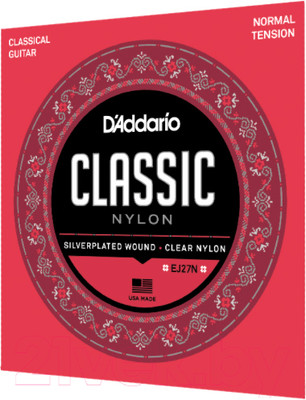 Струны для классической гитары D'Addario EJ27N Classic Student Normal