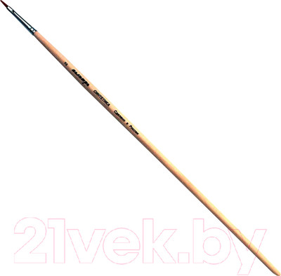 Кисть для рисования ПАЛИТРА Синтетика плоская 2 / пЖС2-02.02Б