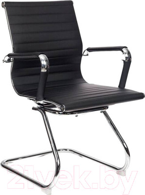 Стул офисный Бюрократ CH-883-LOW-V (черный/хром)
