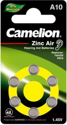 Комплект батареек Camelion ZA10 BL6