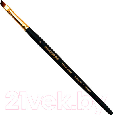 Кисть для рисования ПАЛИТРА Синтетика скошенная 6 / пЖS6-06.05Ж