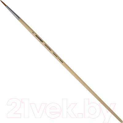 Кисть для рисования ПАЛИТРА Синтетика круглая 3 / пЖС1-03.02Б