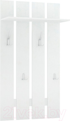 Вешалка для одежды Кортекс-мебель Лара ВП2 (белый)