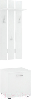 Секция в прихожую Кортекс-мебель Лара СП2 (белый)