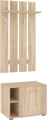 Секция в прихожую Кортекс-мебель Лара СП3 (дуб сонома)